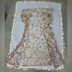 Lace embroidered cover up